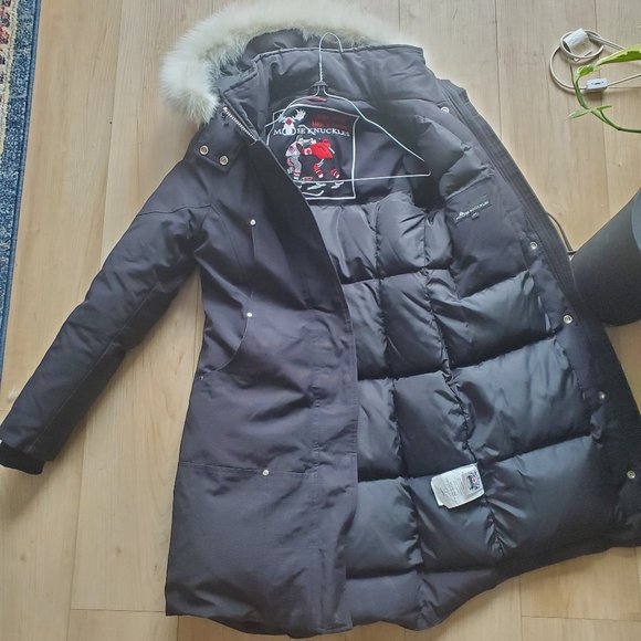 Mooseknuckle womens parka with fur trim - Picture 4 of 7